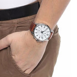 Tommy Hilfiger Dean Quartz Multifunction White Dial Brown Leather Strap Watch for Men - 1791274 Buy Now By Tommy Hilfiger