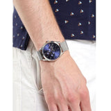 Tommy Hilfiger Oliver Quartz Blue Dial Silver Mesh Bracelet Watch for Men - 1791302 Buy Now By Tommy Hilfiger