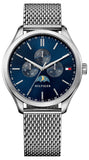 Tommy Hilfiger Oliver Quartz Blue Dial Silver Mesh Bracelet Watch for Men - 1791302 Buy Now By Tommy Hilfiger