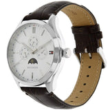 Tommy Hilfiger Oliver Quartz White Dial Brown Leather Strap Watch for Men - 1791304 Buy Now By Tommy Hilfiger