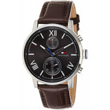 Tommy Hilfiger Aiden Quartz Black Dial Brown Leather Strap Watch for Men - 1791309 Buy Now By Tommy Hilfiger