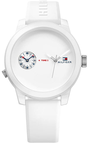 Tommy Hilfiger Denim White Dial White Rubber Strap Watch for Men - 1791324 Buy Now By Tommy Hilfiger