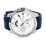 Tommy Hilfiger Decker Quartz White Dial Blue Rubber Strap Watch for Men - 1791349 Buy Now By Tommy Hilfiger