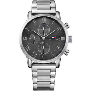 Tommy Hilfiger Kane Chronograph Grey Dial Silver Steel Strap Watch for Men - 1791397 Buy Now By Tommy Hilfiger
