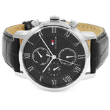 Tommy Hilfiger Kane Quartz Black Dial Black Leather Strap Watch for Men - 1791401 Buy Now By Tommy Hilfiger