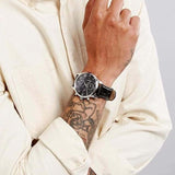 Tommy Hilfiger Kane Quartz Black Dial Black Leather Strap Watch for Men - 1791401 Buy Now By Tommy Hilfiger