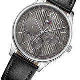 Tommy Hilfiger Damon Multifunction Black Dial Black Leather Strap Watch for Men - 1791417 Buy Now By Tommy Hilfiger