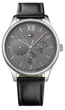 Tommy Hilfiger Damon Multifunction Black Dial Black Leather Strap Watch for Men - 1791417 Buy Now By Tommy Hilfiger
