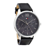 Tommy Hilfiger Damon Multifunction Black Dial Black Leather Strap Watch for Men - 1791417 Buy Now By Tommy Hilfiger