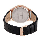 Tommy Hilfiger Damon Quartz Black Dial Black Leather Strap Watch for Men - 1791419 Buy Now By Tommy Hilfiger