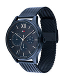 Tommy Hilfiger Damon Quartz Blue Dial Blue Mesh Bracelet Watch for Men - 1791421 Buy Now By Tommy Hilfiger