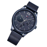 Tommy Hilfiger Damon Quartz Blue Dial Blue Mesh Bracelet Watch for Men - 1791421 Buy Now By Tommy Hilfiger