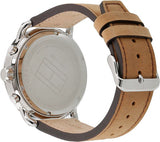 Tommy Hilfiger Briggs Chronograph Blue Dial Brown Leather Strap Watch for Men - 1791424 Buy Now By Tommy Hilfiger
