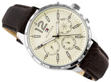 Tommy Hilfiger Gavin Chronograph White Dial Brown Leather Strap Watch for Men - 1791467 Buy Now By Tommy Hilfiger
