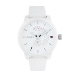Tommy Hilfiger Denim Analog White Dial White Rubber Strap Watch for Men - 1791481 Buy Now By Tommy Hilfiger