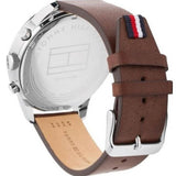 Tommy Hilfiger Chase Chronograph Grey Dial Brown Leather Strap Watch For Men - 1791487 Buy Now By Tommy Hilfiger