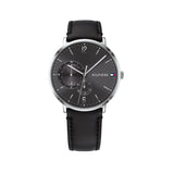 Tommy Hilfiger Brooklyn Black Dial Black Leather Strap Watch for Men - 1791509 Buy Now By Tommy Hilfiger