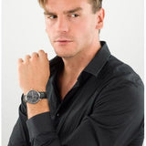 Tommy Hilfiger Brooklyn Black Dial Black Leather Strap Watch for Men - 1791509 Buy Now By Tommy Hilfiger