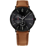 Tommy Hilfiger Brooklyn Quartz Black Dial Brown Leather Strap Watch for Men - 1791510 Buy Now By Tommy Hilfiger