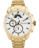 Tommy Hilfiger Iconic Quartz White Dial Gold Steel Strap Watch for Men - 1791538 Buy Now By Tommy Hilfiger
