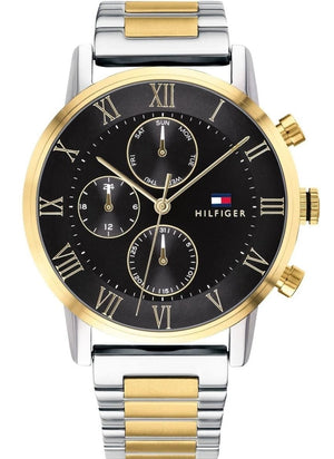 Tommy Hilfiger Analog Black Dial Two Tone Steel Strap Watch for Men - 1791539 Buy Now By Tommy Hilfiger