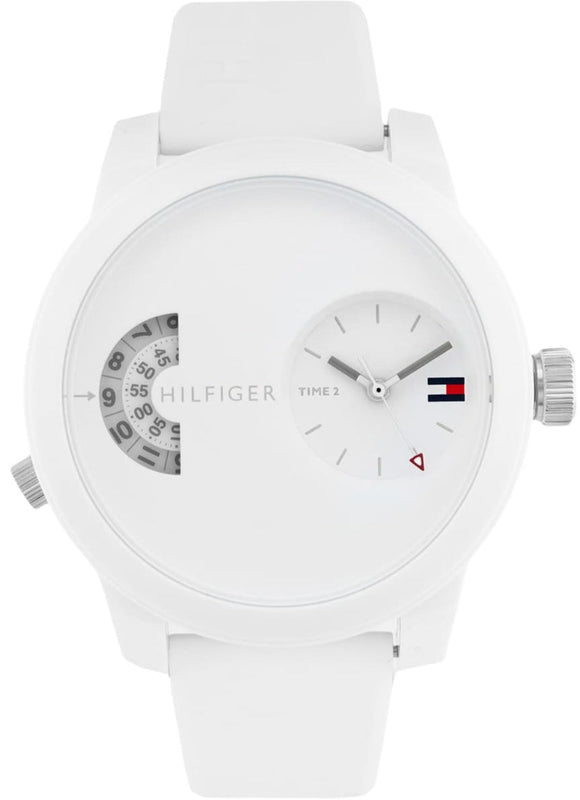 Tommy Hilfiger Denim White Dial White Rubber Strap Watch for Men - 1791558 Buy Now By Tommy Hilfiger