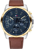 Tommy Hilfiger Decker Blue Dial Brown Leather Strap Watch for Men - 1791561 Buy Now By Tommy Hilfiger