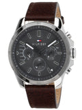 Tommy Hilfiger Decker Grey Dial Brown Leather Strap Watch for Men - 1791562 Buy Now By Tommy Hilfiger