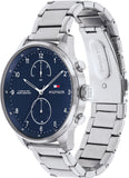 Tommy Hilfiger Deacan Blue Dial Silver Steel Strap Watch for Men - 1791551 Buy Now By Tommy Hilfiger