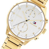 Tommy Hilfiger Chase Quartz White Dial Gold Steel Strap Watch for Men - 1791576 Buy Now By Tommy Hilfiger