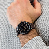 Tommy Hilfiger Chase Quartz Black Dial Brown Leather Strap Watch for Men - 1791577 Buy Now By Tommy Hilfiger