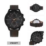 Tommy Hilfiger Chase Quartz Black Dial Brown Leather Strap Watch for Men - 1791577 Buy Now By Tommy Hilfiger