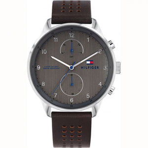 Tommy Hilfiger Chase Quartz Brown Dial Brown Leather Strap Watch for Men - 1791579 Buy Now By Tommy Hilfiger