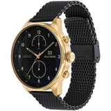 Tommy Hilfiger Chase Quartz Black Dial Black Mesh Bracelet Watch for Men - 1791580 Buy Now By Tommy Hilfiger