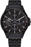 Tommy Hilfiger Shawn Quartz Black Dial Black Steel Strap Watch for Men - 1791611 Buy Now By Tommy Hilfiger
