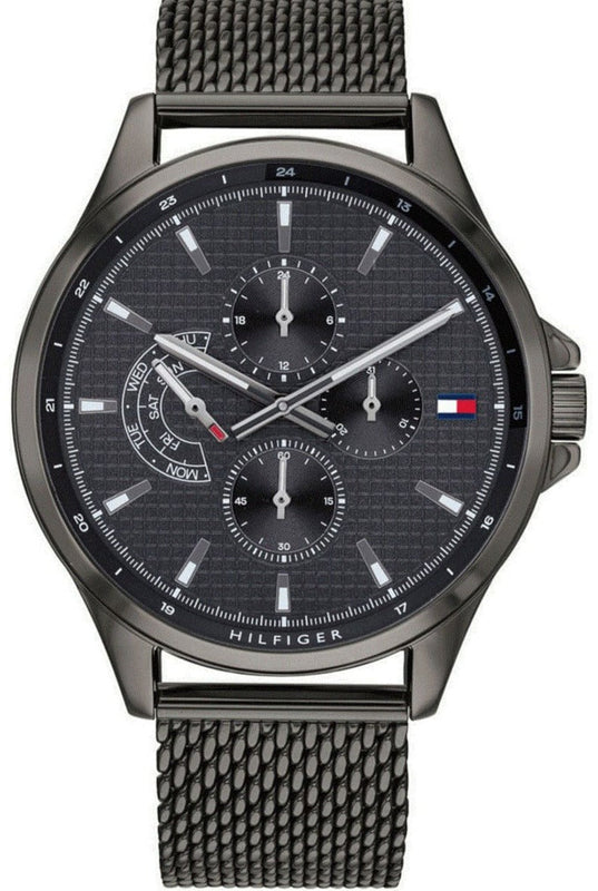 Tommy Hilfiger Shawn Chronograph Quartz Grey Dial Grey Mesh Bracelet Watch for Men - 1791613 Buy Now By Tommy Hilfiger