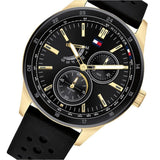 Tommy Hilfiger Austin Black Dial Black Rubber Strap Watch for Men - 1791636 Buy Now By Tommy Hilfiger