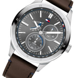 Tommy Hilfiger Austin Grey Dial Brown Leather Strap Watch for Men - 1791637 Buy Now By Tommy Hilfiger