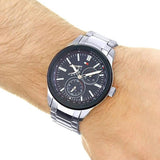 Tommy Hilfiger Austin Blue Dial Silver Steel Strap Watch for Men - 1791640 Buy Now By Tommy Hilfiger