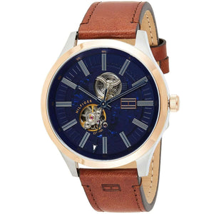 Tommy Hilfiger Spencer Blue Dial Brown Leather Strap Watch for Men - 1791642 Buy Now By Tommy Hilfiger