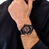 Tommy Hilfiger Spencer Skeleton Black Dial Black Mesh Bracelet Watch for Men - 1791644 Buy Now By Tommy Hilfiger