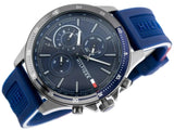 Tommy Hilfiger Bank Blue Dial Blue Rubber Strap Watch for Men - 1791721 Buy Now By Tommy Hilfiger