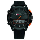 Tommy Hilfiger Jeans Analog Black Dial Black Silicone Strap Watch For Men - 1791763 Buy Now By Tommy Hilfiger