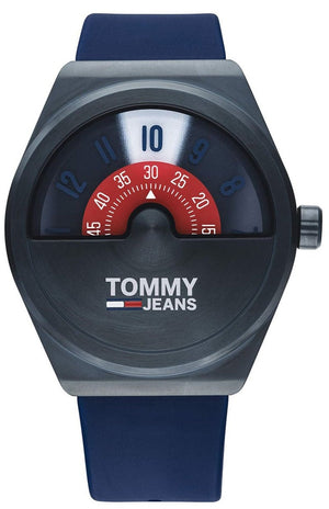 Tommy Hilfiger Monogram Pop Quartz Blue Dial Blue Silicone Strap Watch For Men - 1791775 Buy Now By Tommy Hilfiger