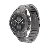 Tommy Hilfiger Trent Chronograph Grey Dial Grey Steel Strap Watch For Men - 1791806 Buy Now By Tommy Hilfiger