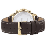 Tommy Hilfiger Parker Chronograph Black Dial Brown Leather Strap Watch For Men - 1791836 Buy Now By Tommy Hilfiger