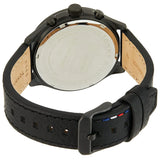Tommy Hilfiger Asher Chronograph Black Dial Black Leather Strap Watch For Men - 1791854 Buy Now By Tommy Hilfiger