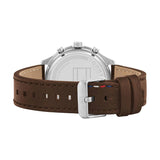 Tommy Hilfiger Asher Chrongraph Blue Dial Brown Leather Strap Watch For Men - 1791855 Buy Now By Tommy Hilfiger