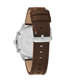 Tommy Hilfiger Asher Chrongraph Blue Dial Brown Leather Strap Watch For Men - 1791855 Buy Now By Tommy Hilfiger