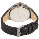 Tommy Hilfiger Asher Chronograph Green Dial Black Leather Strap Watch For Men - 1791856 Buy Now By Tommy Hilfiger
